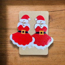 Mrs. Claus earrings