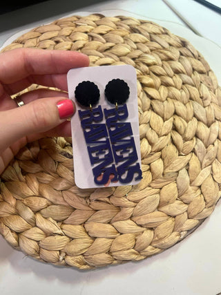 Ravens Acrylic Earrings