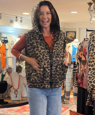 Sarabi Leopard Vest O/S