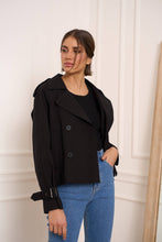 Gaby's cropped trench coat