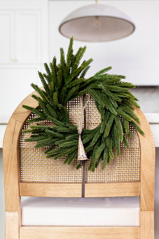 Norfolk Pine Real Touch Faux Christmas Wreath Mini Luxe B Co