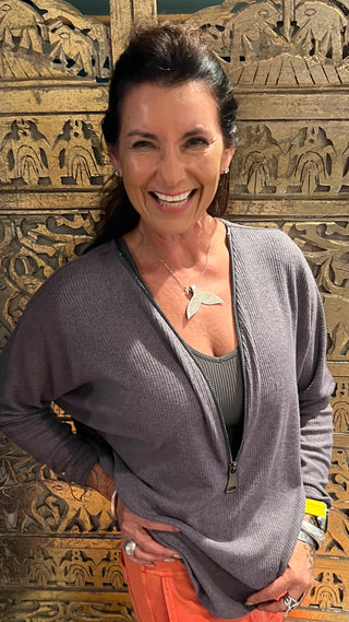 Zip It Top Silv/Grey