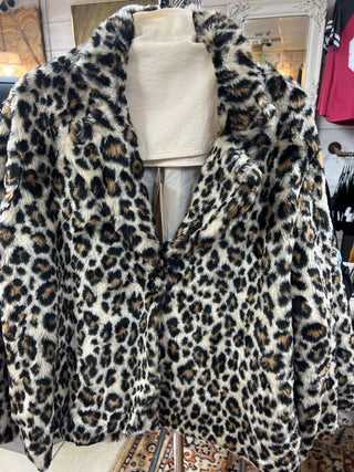 The Prowler Leopard short Coat O/S