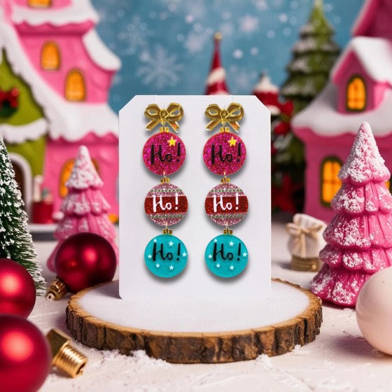 HO HO HO Balls earrings