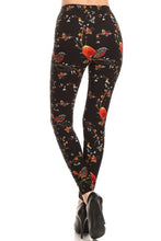 Red Birdies on Branches Leggings O/S