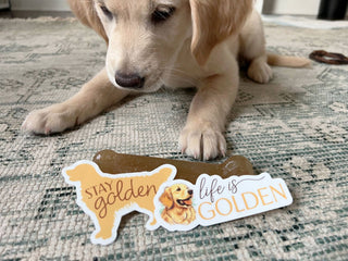 Stay Golden Dog Sticker