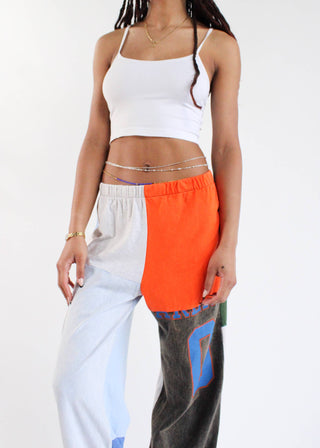 Upcycled Graphic Tee Pants