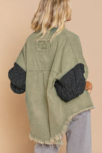 The Best of Both Worlds Shacket Dark Green/Charcoal