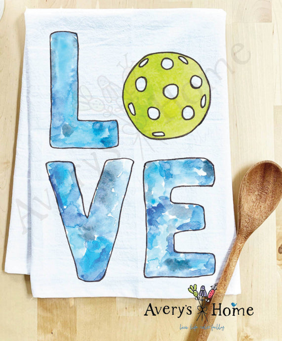 Love - Pickleball Kitchen Towel