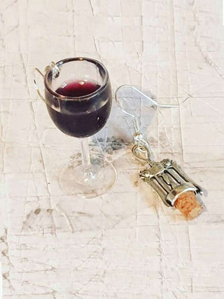 Wine & Cork Earrings