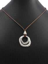 Wax leather chain necklace