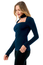 Date Night Top Navy