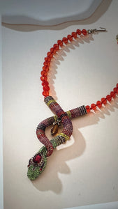 Alessandro wish snake necklace