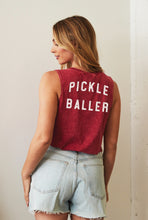 Pickle Baller Sleeveless Tee Cardinal