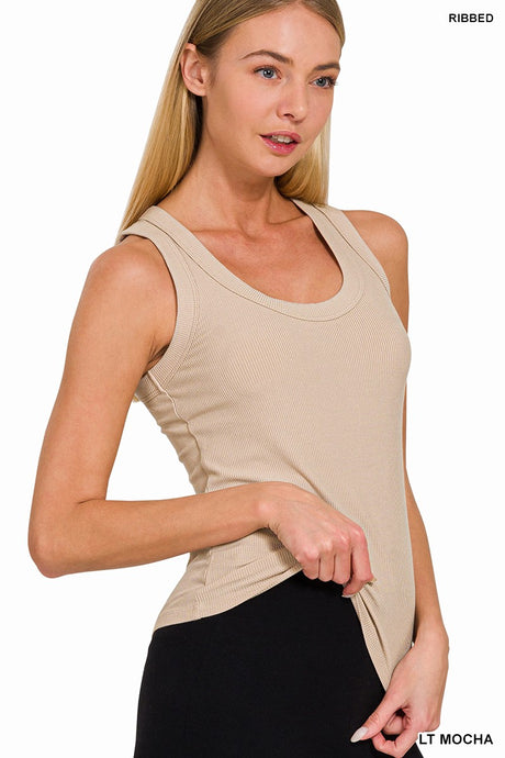 Cool & Collected Tank Top Sand Beige