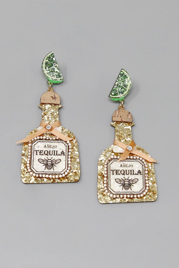 Tequila in a Bottle earrings