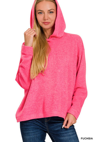 Cuddles Hoodie Sweater Fuchsia