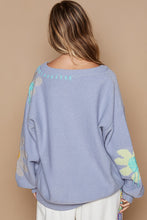 Flower Child Sweater Evening Blue