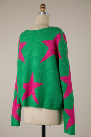 Preppy Star on Palm Beach Sweater