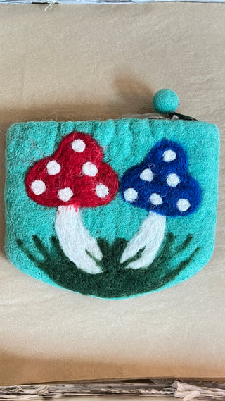 Felted Nepal Coin Purse