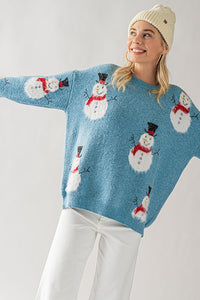 Oversized Snowman Sweater