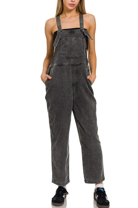 Life's Better On The Farm Overalls Black