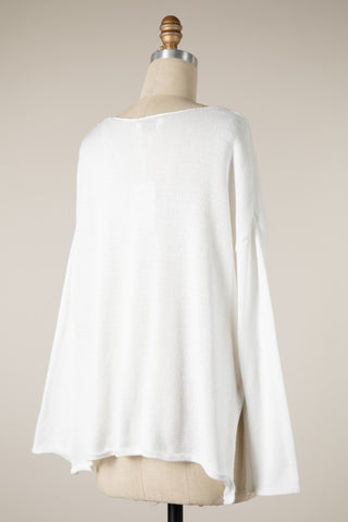 Wine Please Sweater White/Beige