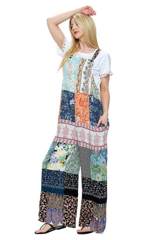 Patchwork Overalls