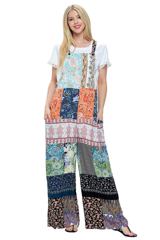 Patchwork Overalls