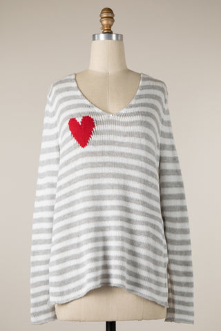 Lovers Lane Sweater Grey