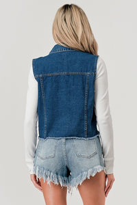 Hailey Raw edge Denim Jacket