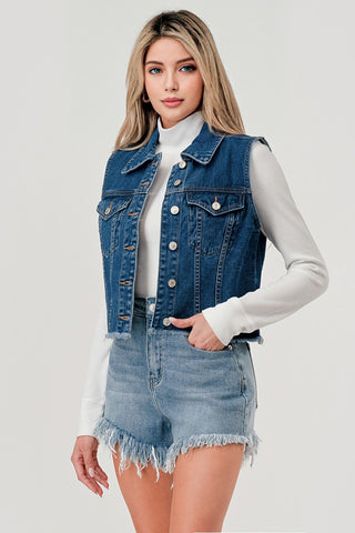 Hailey Raw edge Denim Jacket