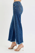 Jagged Edge Crop Jeans Dark