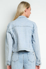 Sparkle & Shine Rhinestone Denim Jacket Lt Wash