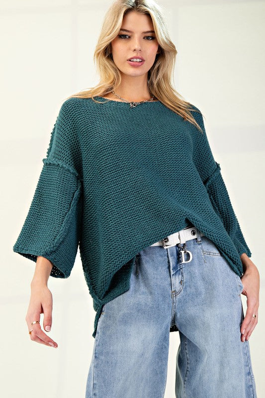 Sunday Morning sweater Teal