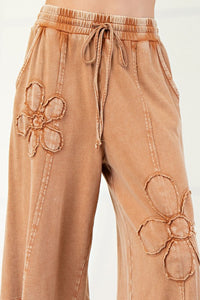 Power in Flowers Pants Almond