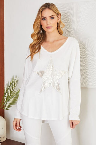 Twinkle Twinkle Sequin Star Top