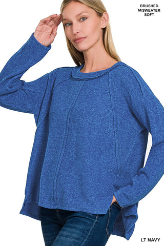 Sweet Dreams Hi Lo Top Lt Navy