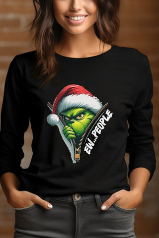 Grinch Ew People L/S Tee Black