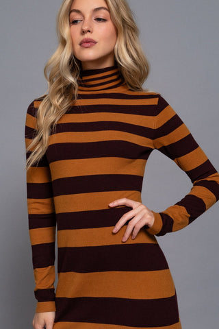 Mrs. Krueger Maxi Dress Maroon/Camel