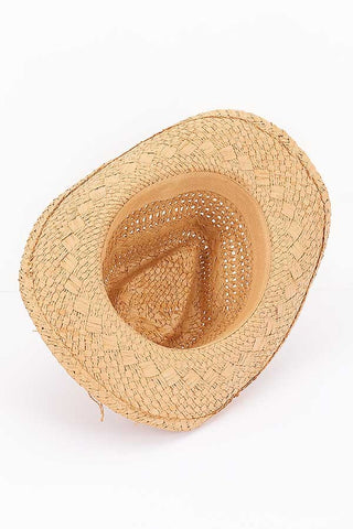 Seashore Cowboy Straw Hat Khaki
