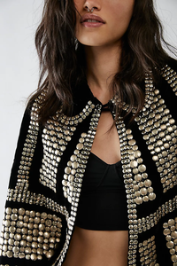 Rock Star Embellished Capelet