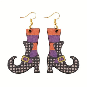 Bruhilda Witch Shoes Earrings