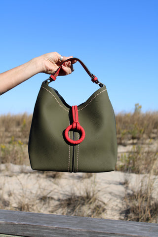 Cindy 2N1 Tote DKGRN