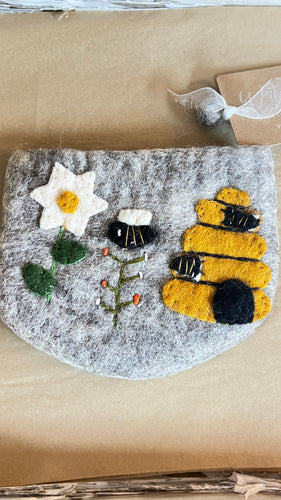 Felted Nepal Coin Purse