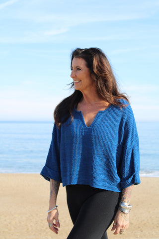 Sarafina Pullover Sweater Classic Blue