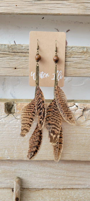 Pheasant Feather Earrings