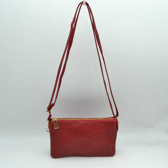 Double Zipper Burgundy