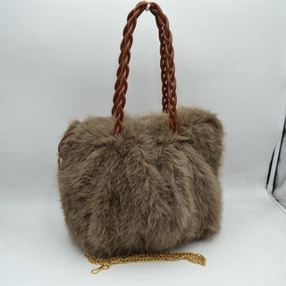 Faux Minx Handbag Brown