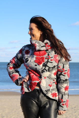 Peplum D'Italia Jacket O/S red